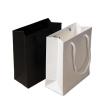 MODADA Gift Bags 10/30pcs White Black Paper Gift Bag Kraft Paper Candy Box with Handle Wedding Birthday Party Gift Package (Color : Black, Size : 10PCS_13X6X15 CM) view 1