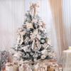 MAYREEL 4 Inch Ivory Crushed Velvet Ribbon Wired Extra Wide for Christmas Decorations Gift Wrapping Wreaths Tree Toppers 10 Yards view 4