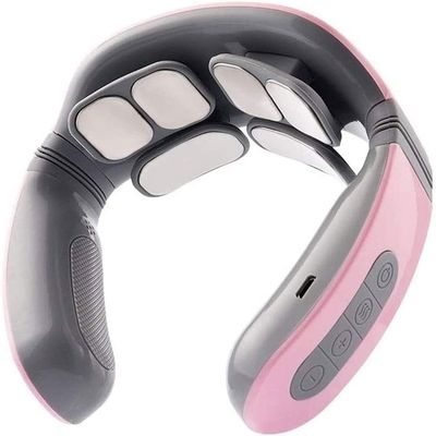 CAFFIA Intelligent Neck Massagers with Heat,Cordless Electric Cervical Massage 6 Modes 18 Levels Smart Deep Tissue Trigger Point Massage,Good Gift for Women Men at Office Home Sports Travel Car (Colo