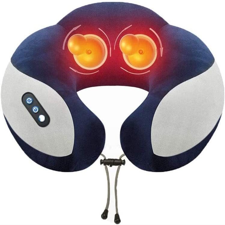 CAFFIA Neck Massager -Pillow Massager with Infrared Heat, Relaxation Gifts for Women/Men/Dad/Mom, Use at Home, Office, Car