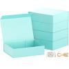 PSHVYM Gift Boxes with Lids, 11.5x7.8x3 In Turquoise Gift Box for Presents Magnetic Closure for T-Shirts, Gloves, Scarves, Books, Baby Clothes, Clothing Gift Wrap, Contains Card, Ribbon (5PACK) view 1