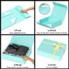 PSHVYM Gift Boxes with Lids, 11.5x7.8x3 In Turquoise Gift Box for Presents Magnetic Closure for T-Shirts, Gloves, Scarves, Books, Baby Clothes, Clothing Gift Wrap, Contains Card, Ribbon (5PACK) view 4
