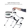 Folding Rollator Rollator Walker Lightweight Folding Walker with Potty and Bath Board Aluminium Walking Frame for Seniors Height Adjustable Standard Walkers for Travel Rehabilitation view 3