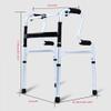 Folding Rollator Rollator Walker Lightweight Folding Walker with Potty and Bath Board Aluminium Walking Frame for Seniors Height Adjustable Standard Walkers for Travel Rehabilitation view 4
