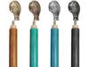 A.A.Nauticals Customizable Wooden and Leather Walking Stick Cane for Men, Women, and Seniors, Adjustable, Collapsible (4 Colors, Eagle Claw Brass Handle, AANWSPL-34) (WSPL-02-Silver Polished) view 1