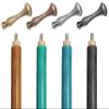 A.A.Nauticals Customizable Wooden and Leather Walking Stick Cane for Men, Women, and Seniors, Adjustable, Collapsible (4 Colors, Solid Brass Handle, AANWSPL-44) (WSPL-02-Silver Polished) view 1