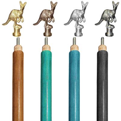 A.A.Nauticals Customizable Wooden and Leather Walking Stick Cane for Men, Women, and Seniors, Adjustable, Collapsible (4 Colors, Kangaroo Aluminum Handle, AANWSPL-53) (WSPL-01-Golden Polished)