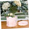 Anneome Portable Round Flower Packaging Box 5.51 Inch Handheld Cylinder Box for Valentine Wedding Birthday Floral Arrangements view 4