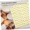 SHOWERORO Reusable 3 Pack Beeswax Food Wrap for Bread Sandwiches Snacks Kitchen Set Sustainable Odorless view 4