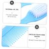 Beatifufu 1 Set Baby Brush and Comb Newborn Infant Massage Hair Brush Comb Kit Blue Soft Material Anti-Static Promote Circulati view 2