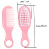 Beatifufu Newborn Grooming Kit 1 Set Brush Comb Set Infant Massage Hair Brush Comb Kit view 4