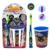 Monster in My Garage 3-Piece Kids Toothbrush Set Travel Kit view 1