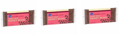 Pack of 3 Light Red Kidney Beans 16 oz