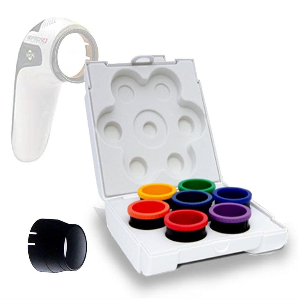 Bioptron Compact 3 by Zepter Colour Therapy Set ONLY | 7 Therapeutic Filters for Holistic Wellness & Skin Care | Enhance Light Therapy Sessions with Chromotherapy