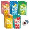 Korean Covenienve Store Drink Pouch Sampler Set - 5 PACK 10 PACK (mango, watermelon, blue lemonade, peach ice tea, shine muscat) + dalgaru yakgwa mirror (ADE 10 PACK) view 1