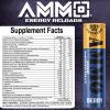 Ammo Pre Workout Berry 12Pack Single Serve Powder On The Go - Extra Strength 300mg Caffeine Zero Sugar All Natural Energy Reloads view 4