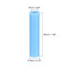 uxcell 8pcs Silicone Straw Tips, Metal Straw Covers, Soft Reusable Straws Tips Fit for 6mm/0.24" OD Stainless Steel Straws, Sky Blue view 2