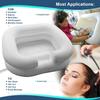 Large Size Inflatable Hair Washing Basin with Built-in Head Comfort Pillow Shampoo Basin for Elderly Disabled Pregnant Injured Bedridden view 3