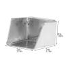 Angoily Iron Dustpan Small Mini Dustpan Desk Dust Pan Lightweight and Sturdy Garbage Shovel for Home and Office view 2