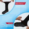 Bulinlulu Extra Width Diabetic Socks Men Women-4 Pairs Wide Edema Sock for Swollen Feet,Non Slip Cast Bariatric Socks 13-15,Hospital Socks with Grips, Lymphedema Socks(4 Purple) view 3