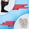 Bulinlulu Extra Width Diabetic Socks Men Women-4 Pairs Wide Edema Sock for Swollen Feet,Non Slip Cast Bariatric Socks 13-15,Hospital Socks with Grips, Lymphedema Socks(4 Purple) view 4