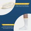 Bulinlulu Extra Width Socks for Swollen Feet-4 Pairs Hospital Grip Bariatric Diabetic Socks for Women Men 13-15-4 Pink view 4