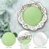 Suttmin 50 Pcs Sage Green Plates Eucalyptus Party Supplies Disposable Sage Green Paper Plates 9 inch Greenery Eucalyptus Leaves Dinnerware Decoration for Wedding Shower Birthday Party Favors view 3