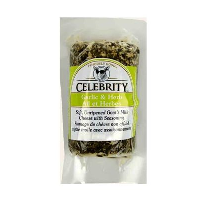 Celebrity goat cheese log herb & garlic 4oz | 6pack total of 1.5Ib