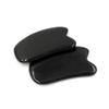 2pcs Black Buffalo Horn Scraping Plate Traditional Gua Sha Body Massager for Skin Care Therapy Tool view 4