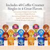 Coffee Creamer Liquid Singles International Delight Caramel Macchiato, French Vanilla, Hazelnut and Land O'Lakes Mini Moo's Half and Half Creamer Variety Pack Plus Doomi Wooden Stirrers (72 Pack), 4 Flavor Assortment Coffee Creamer Singles for Home,  view 3