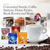 Coffee Creamer Liquid Singles International Delight Caramel Macchiato, French Vanilla, Hazelnut and Land O'Lakes Mini Moo's Half and Half Creamer Variety Pack Plus Doomi Wooden Stirrers (72 Pack), 4 Flavor Assortment Coffee Creamer Singles for Home,  view 4