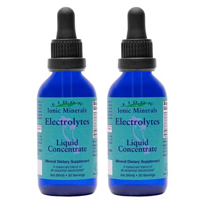 Eidon Liquid Electrolytes - Liquid Electrolyte Drops, Ionic Mineral Supplement to Add to Water, Balances Electrolyte Equilibrium, Sugar Free Unsweetened Hydration for Men & Women - 2 oz, 2 Pack