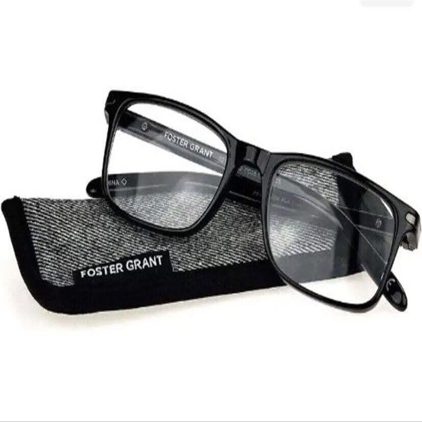 Foster Grant Rocket Men's Carbon Fiber Reading Glasses with Case +3.25