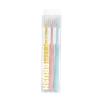 Candy Color Smiley Toothbrush Soft Fur Adult Home Home Pack Couple with Individual Protective case Small Head Candy Color 0.12mm Super Soft [3 Sticks] view 1