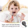 Mombella Ladybug Baby Toothbrush 6 to 12 Months and Up, Extra Soft Silicone Infant to Toddler Training Toothbrush for Baby's First Teeth, Oral Care Teether Over 6m+, Clean and Massage Tender Gums 1pc view 3