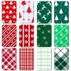 Blulu 12 Pcs Christmas Gift Card Holders, Plaid Patterns Tin Boxes Xmas Small Gift Card Box with Lids for Money Greeting Card Holiday Party Favors Gift Giving Stocking Stuffers, 4.92 x 3.15 x 0.6 Inch view 1