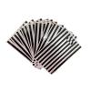 30-Piece Black & White Striped Treat Bags - Plastic Circus Carnival Party Candy & Goodie Bags for Kids' Birthday Parties view 1