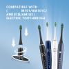Replacement Toothbrush Heads with Covers for 7am2m AM101/AM105 Electric Toothbrush,10 Pack,Black view 2
