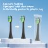 Replacement Toothbrush Heads with Covers for 7am2m AM101/AM105 Electric Toothbrush,10 Pack,Black view 3