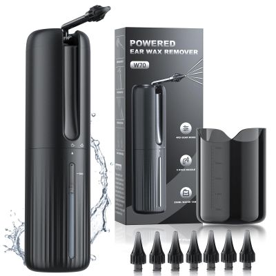 Ear Wax Removal - Electric Ear Cleaner - Water Powered Ear Cleaner with 4 Water Pressure Cleaning Modes - Safe and Effective Ear Wax Removal Tool - Water Resistant USB Rechargeable