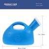 2000ml Portable Urinals Thick Firm Urinal Pee Pot with Tube for Beds Car Travel (Blue) view 2
