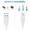 Charger Replacement for COSLUS, Oralfree, Mospro, Zerhunt, Cremax, Aquasonic, Nicefeel Water Flosser, USB Charging Cord view 2