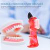 COHEALI Double-Head Denture Toothbrush Portable Small Size Multi-Functional Denture Cleaning Brush with Soft Bristles for Oral Care view 2
