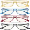 Eyekepper 4-Pack Progressive Multifocus Reading Glasses Blue Light Blocking No Line Multifocal Readers Double Color +1.25 view 3