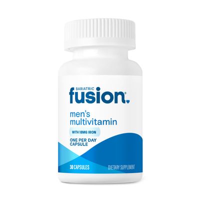 Bariatric Fusion One Per Day Bariatric Multivitamin with Iron for Men | with Prostate and Heart Support Vitamins* | Gastric Bypass and Sleeve Gastrectomy | 30 Capsules | 1 Month Supply