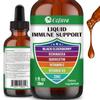 Zinc Quercetin Vitamin C D3 Liquid Immune Support with Organic Echinacea Elderberry, Immune Defense Drops Supplement for Adults- Vegan, Non-GMO, Gluten Free - 1 Fl Oz view 1