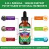 Zinc Quercetin Vitamin C D3 Liquid Immune Support with Organic Echinacea Elderberry, Immune Defense Drops Supplement for Adults- Vegan, Non-GMO, Gluten Free - 1 Fl Oz view 3