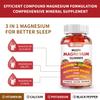 Cofure Triple Magnesium Complex 900 mg, Magnesium Glycinate, Citrate, Malate with Potassium, Calcium, Vitamin B6 for Calm & Sleep - Vegan, Non-GMO, Gluten Free - 60 Raspberry Gummies for Adults view 3