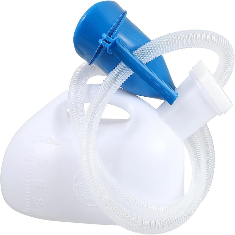 1pc Elderly Potty with Hospital Proof Portable Bottle Unisex Spill Incontinence Wheelchair Urinal Urinals Lid for Vehicle- Mounted Pee Large and Camping Patient Portable Toilet
