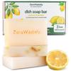 ZeroWastely Natural Dish Soap Bar - Value Pack of 3 Solid Soap Block 16oz - Lemon Scented, Long Lasting, Skin Friendly - Sustainably Made from 100% Organic Ingredients - Plastic Free Dish Soap view 1